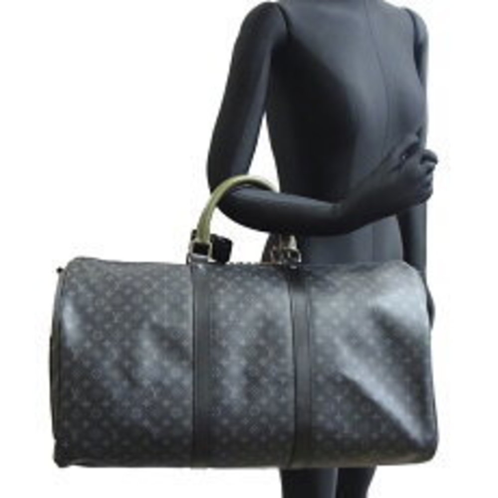 Louis Vuitton Keepall Bag Eclipse Bandouliere Bla… - image 7